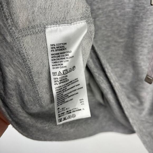 Tommy Bahama Light Grey Cotton Modal Cowl Neck Half Zip Pullover Women's Medium - Picture 6 of 9